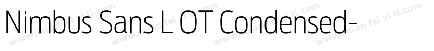 Nimbus Sans L OT Condensed字体转换